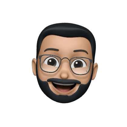 A memoji of Aashwath's smiling face